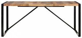 Paliszander felületű tömör fa étkezőasztal 180 x 90 x 75 cm