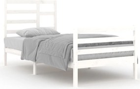 vidaXL fehér tömör fa ágykeret 90 x 200 cm