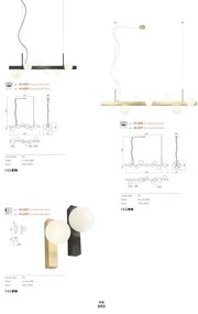 Redo 01-2377 - Csillár zsinóron GOJI 8xG9/28W/230V fekete