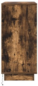 Éjjeli Szekrény LED Füstölt Tölgy 71x34.5x75 cm MDF