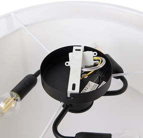 Modern mennyezeti lámpa fehér 50 cm 3-lámpás - Drum Duo