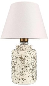 Asztali lámpa RAMZES 1xE27/40W/230V fehér/bézs