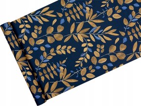 Skandináv tapéta Gallyak Sötétkék alapon