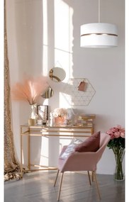 Duolla - Csillár zsinóron DUO 1xE27/15W/230V átm. 40 cm fehér/arany