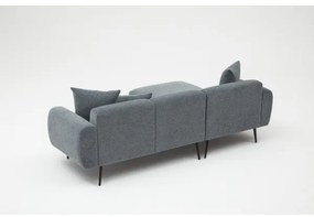 PISA L-alakú balos sarokgarnitúra, szürke