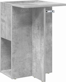 vidaXL Végasztal Beton Szürke 35 x 40 x 55 cm Faanyag
