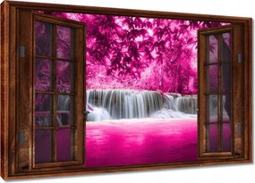 Vászonkép 60x40 Rózsaszín vízesés
