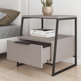 Éjjeliszekrény Pal Light Mokka 2