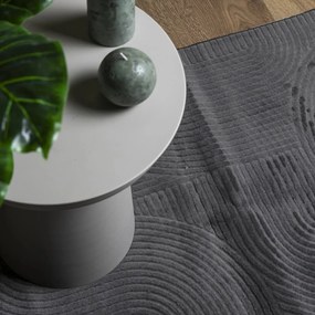 IZA antracit rövid szálú skandináv stílusú szőnyeg 140 x 200 cm