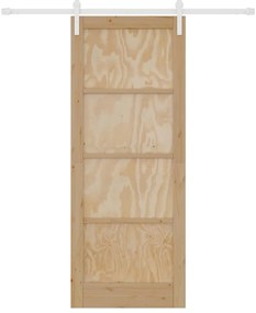 Csúszó Ajtó Természetes és fehér 83 x 211 cm