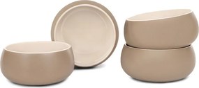 Bézs kőedény tálka szett 4 db-os 600 ml Terra Luma – Bonami Selection