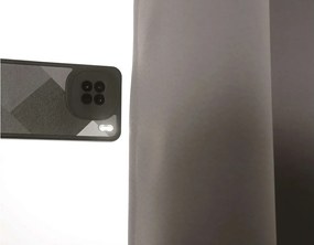 Szürkésbarna OXFORD függöny 140x250 cm Felfüggesztés: Hullámos sínszalag