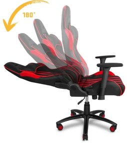 Yenkee - Gaming szék fekete/piros