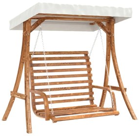 tömör lucfenyő baldachinos hintapad tíkfa kivitelezéssel