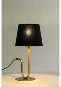 Asztali lámpa VOLUTTO 1xE27/60W/230V fekete/réz
