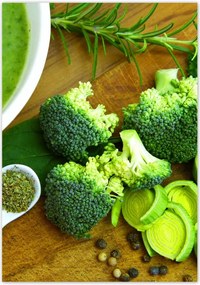 Poszterek 70x100 Zöld zöldségek Egészség