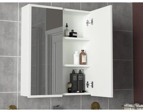 Asir Fürdőszobai szekrény tükörrel KAYLA 78x60 cm fehér AS1428