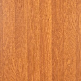 7 részes barna MDF és acél étkezőszett