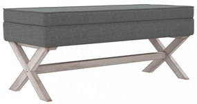 sötétszürke szövet tárolóülőke 110 x 45 x 49 cm