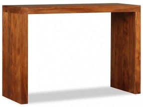 tömör fa konzolasztal mézszínű bevonattal 110 x 40 x 76 cm