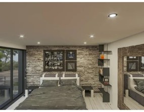 LED Beépíthető lámpa LED/18W/230V 4000K átm. 11,5 cm fekete