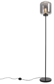 Okos állólámpa fekete füstüveggel, Wifi ST64-gyel - Qara