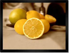 Poszterek keretben 40x30 Szépia citrom