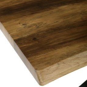 Étkezőasztal Öregtölgy/Fekete Színben. 180x90cm. HT-F4618 OLW