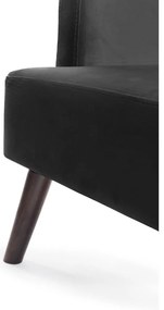 Sötétszürke bársony füles fotel Noemye – Bonami Selection