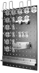 Márkájú fali szerszámtartóhoz alkalmas kampók és tartók, 22 darabos készlete