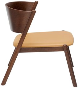 Sötétbarna fotel Oblique – Hübsch