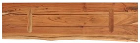 tömör akácfa téglalap alakú fali polc 60 x 20 x 3,8 cm