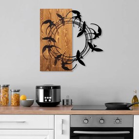 Spiral fém fa fali dekoráció, 58×58 cm – TR891TNL2367