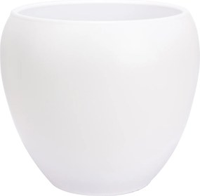 Kerámia Virágtartó Nagy 27cm fehér pálmafás monstery ház