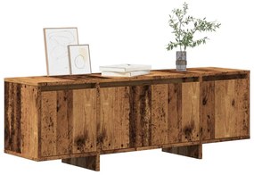 antik fa színű szerelt fa TV-szekrény 120 x 30 x 40,5 cm
