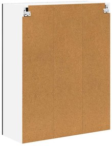 Fali konyhaszekrény polcokkal Fekete 80 x 31 x 100 cm Faanyag