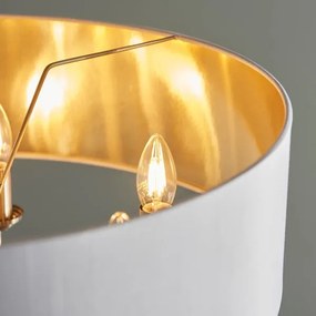 Endon 98933 - Csillár láncon HIGHCLERE 6xE14/40W/230V fehér/réz