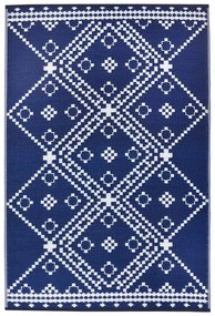 Amber kék-fehér kültéri szőnyeg, 120 x 180 cm - Green Decore
