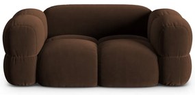 Sötétbarna bársony kanapé 180 cm Loretto – Cosmopolitan Design