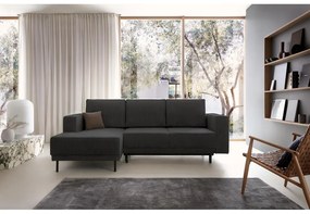 Sarokkanapé Rodriguez mini (B) (sötétszürke + fekete). 1099135