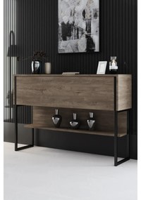 Komód Luxe - Black, Walnut