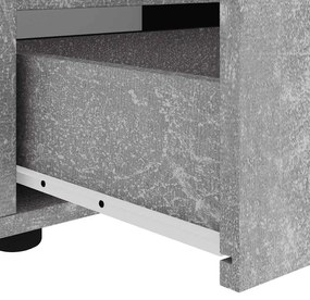 VISNES betonszürke szerelt fa TV-szekrény 100x40x38 cm