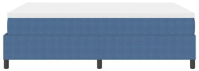 Box Spring Ágy matraccal Kék 140x200 cm Kordszövet