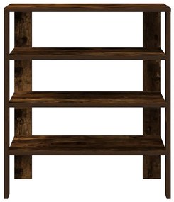 füstös tölgy színű szerelt fa cipőtartó 61x32x70 cm