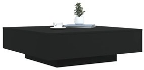 Fekete szerelt fa dohányzóasztal 100 x 100 x 31 cm
