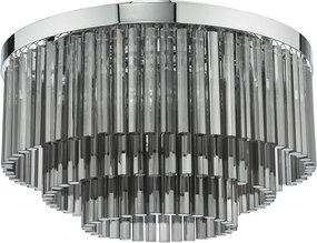 Dar Lighting glamour modern mennyezeti lámpa logan csiszolt króm darlog5410