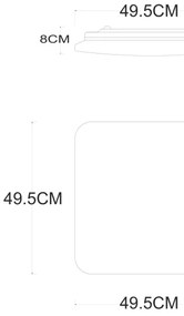 Globo 48406-48 - LED Dimmelhető mennyezeti lámpa LASSY LED/48W/230V + távirányító