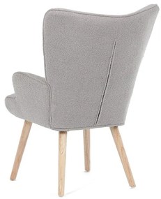 Fotel, Szürke Bouclé Szövet. AK-309 GREY2