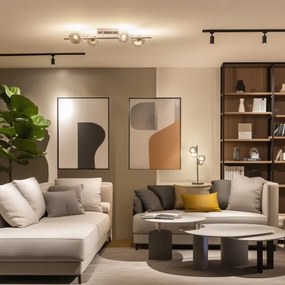 Brilagi - LED Felületre szerelhető csillár MILLA 4xG9/3W/230V fényezett króm/füstös