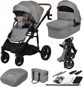 Lionelo - MARI TOUR kombinált 2 az 1-ben babakocsi Grey Stone